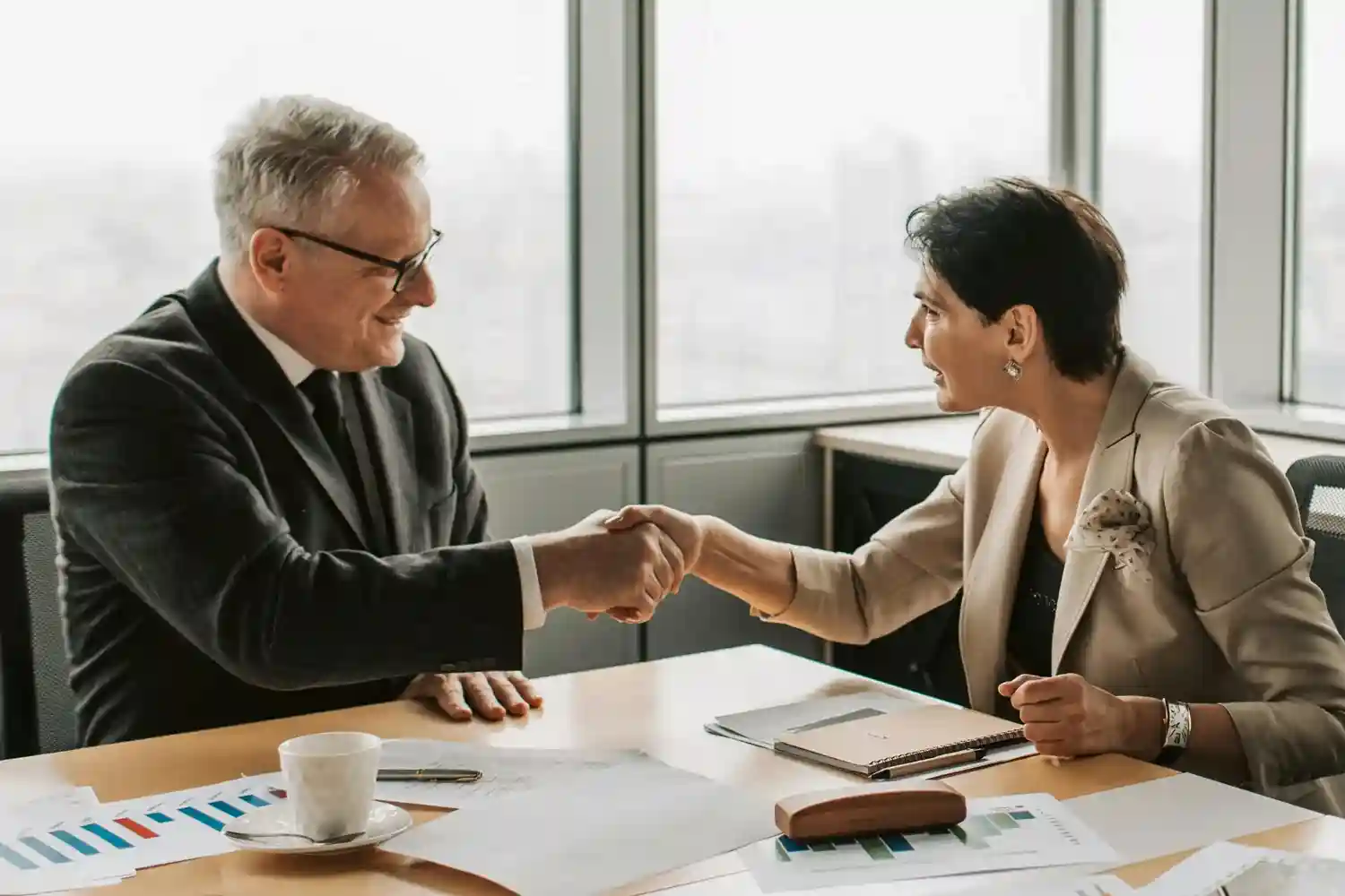 Advisor Handshake With Client